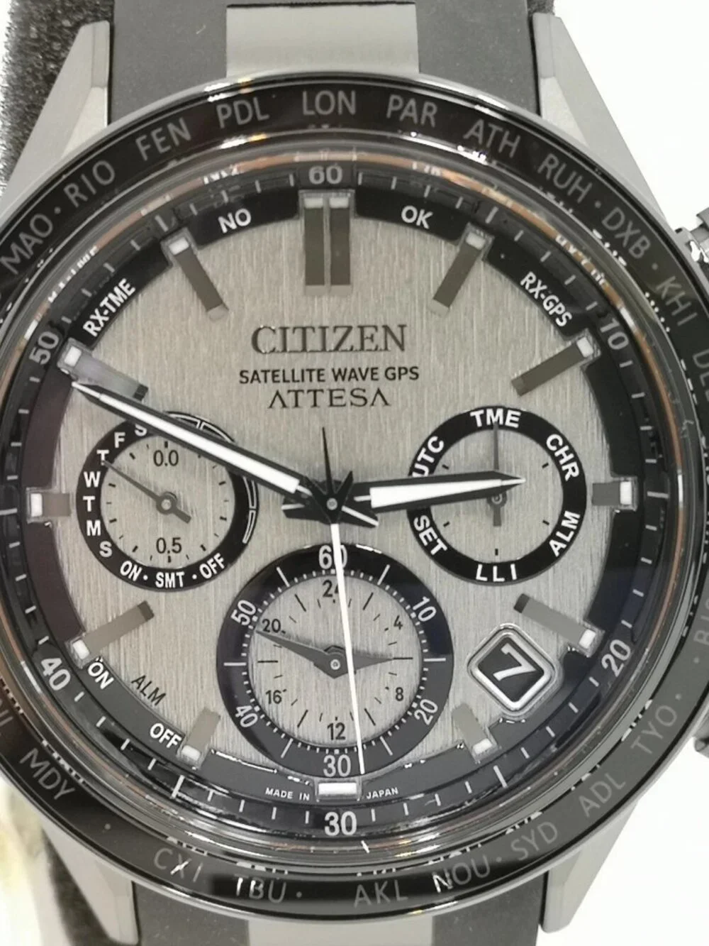 CITIZEN Attesa ACT Line CC4055-14H Eco Drive Solar Powered Radio Men's_966600